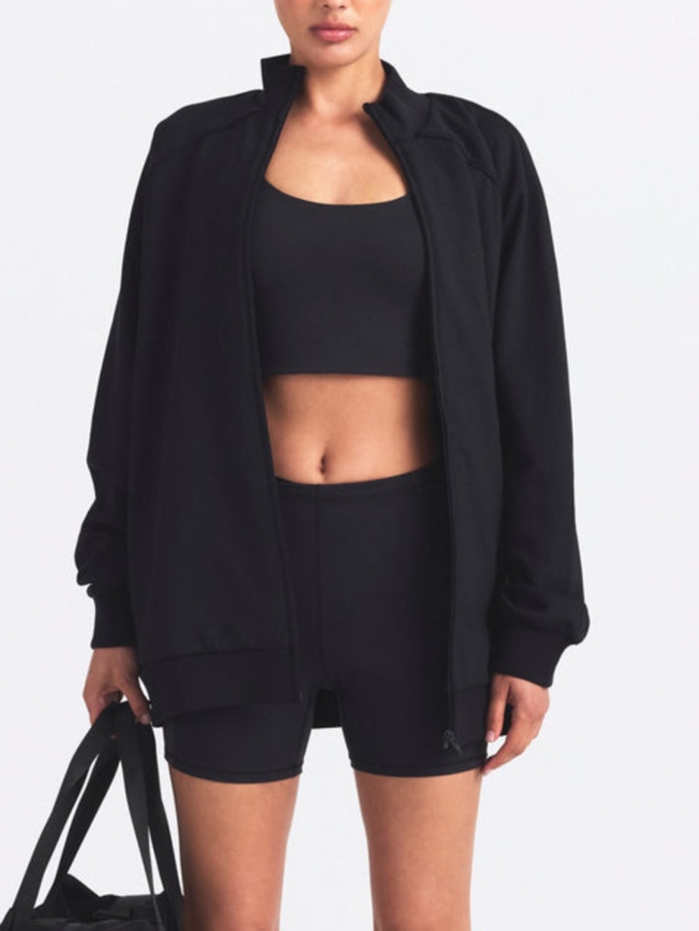 NIKE X SKIMS Oversized Track Jacket Color Obsidian